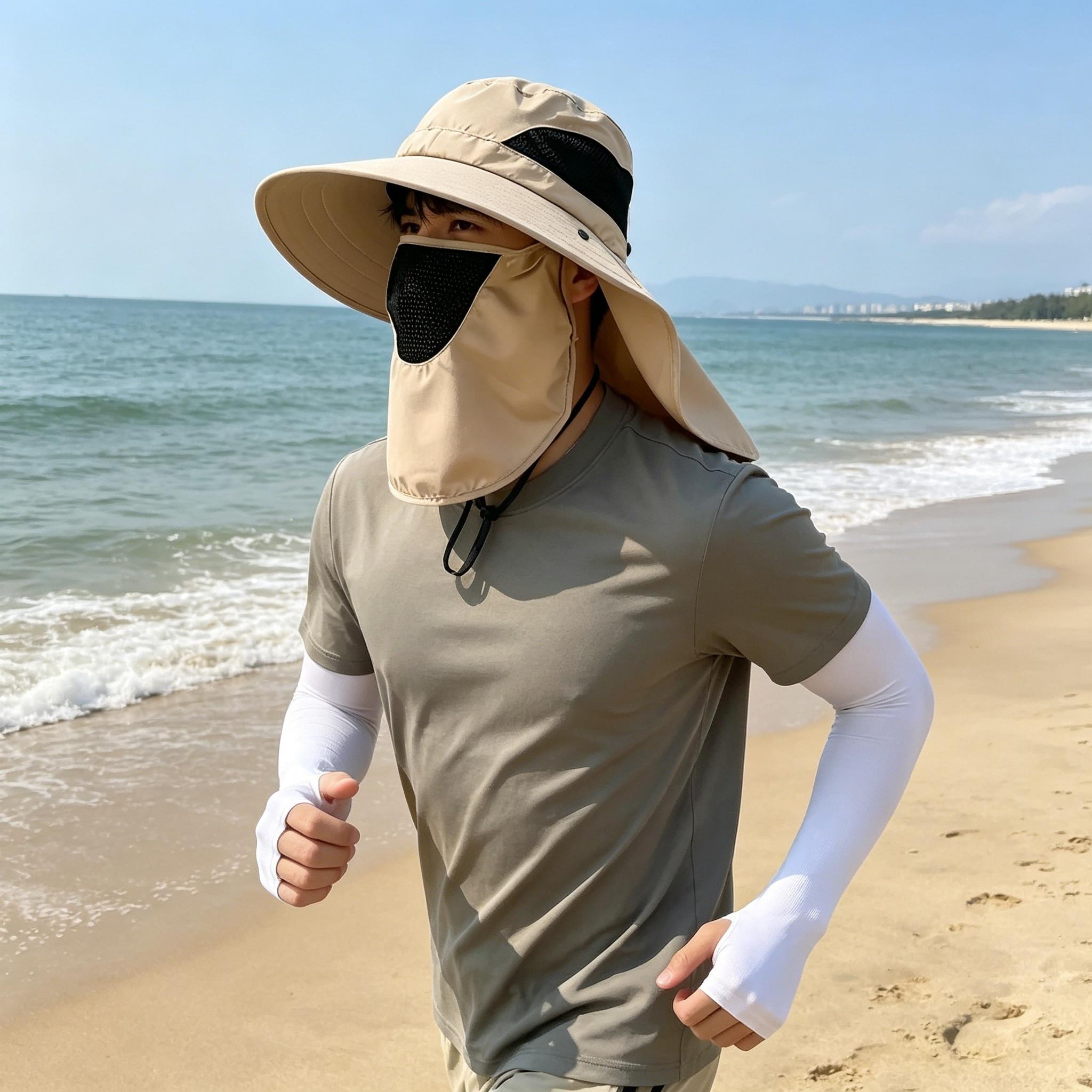 Full Face Neck Coverage Sun Ha - Fishing Hat ulasan dan harga
