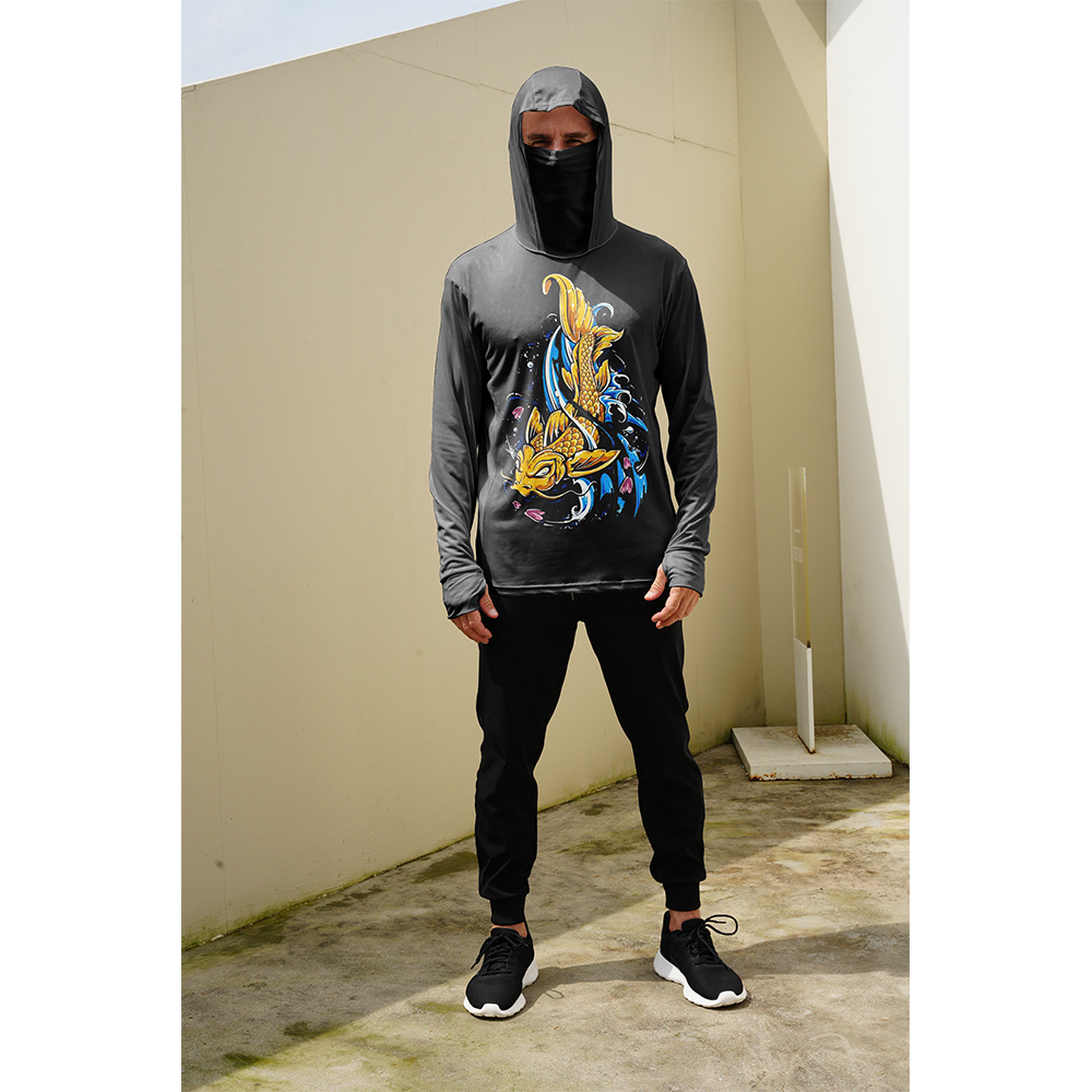 Fishing Shirts Men Sun Protect - Fishing Hoodie ulasan dan harga
