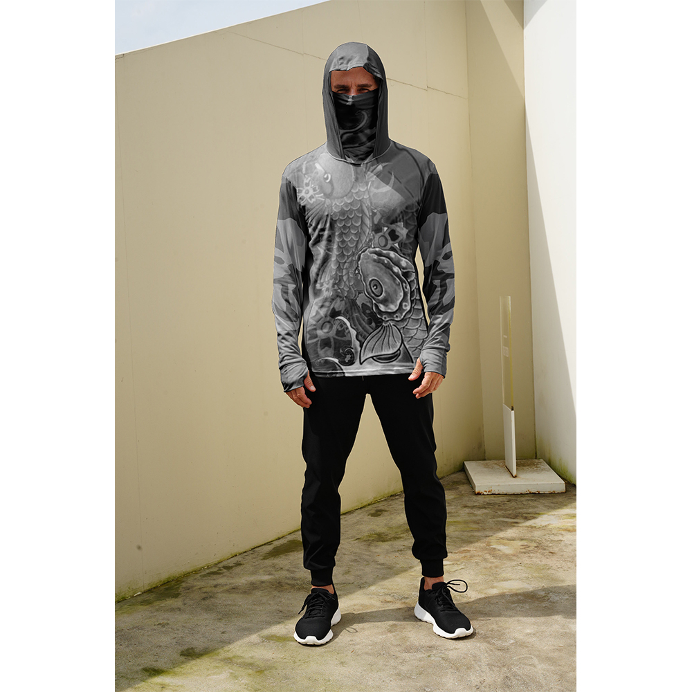 Fishing Shirts Men Sun Protect - Fishing Hoodie ulasan dan harga