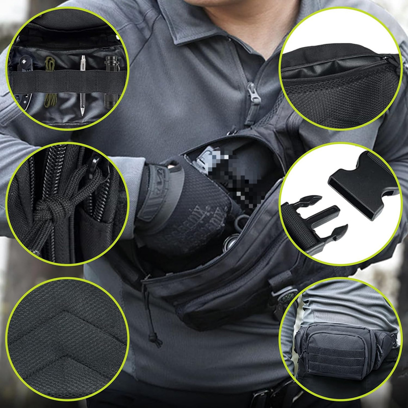 600D Oxford Multi-Pocket Waist - Fishing Belt ulasan dan harga