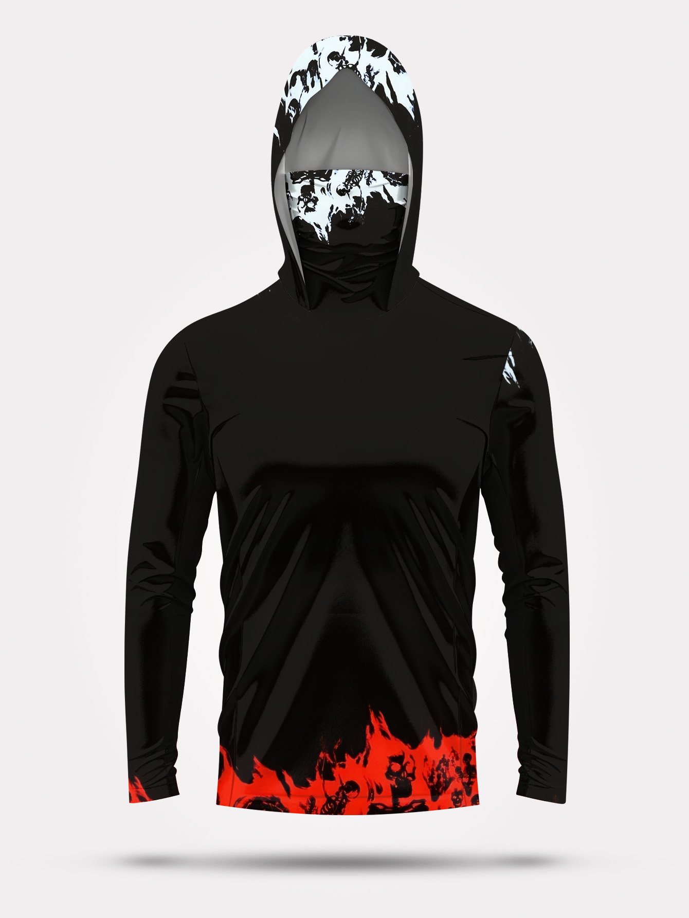 Men Hood Fishing Shirt long sl - Fishing Hoodie ulasan dan harga