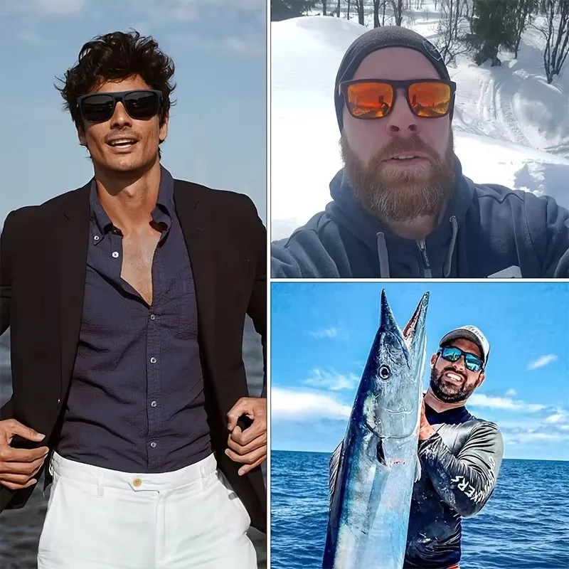 Fashion Vintage Square Polariz - Fishing Sunglasses Polarized ulasan dan harga