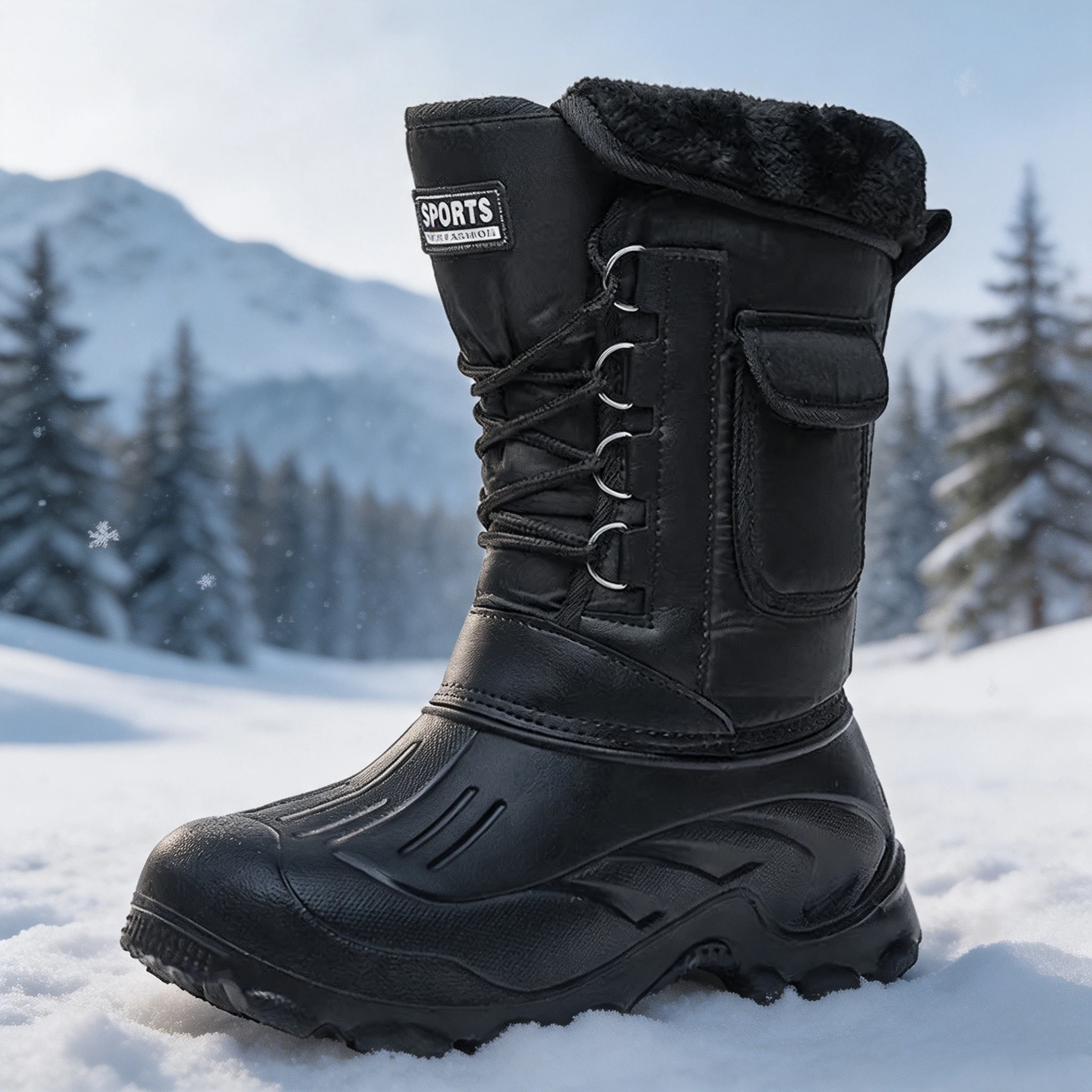 Men Winter Snow Boots Outdoor  - Fishing Boots ulasan dan harga