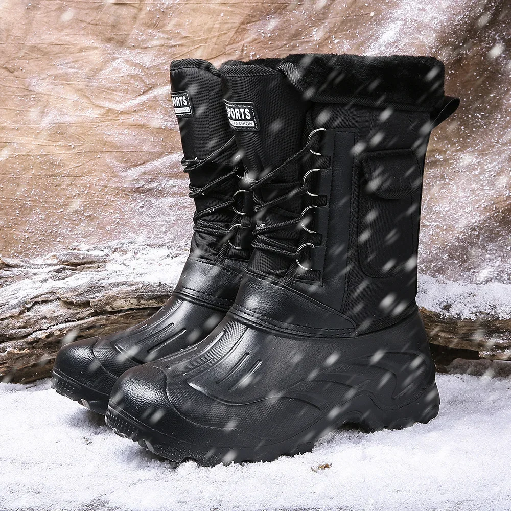 Men Winter Snow Boots Outdoor  - Fishing Boots ulasan dan harga