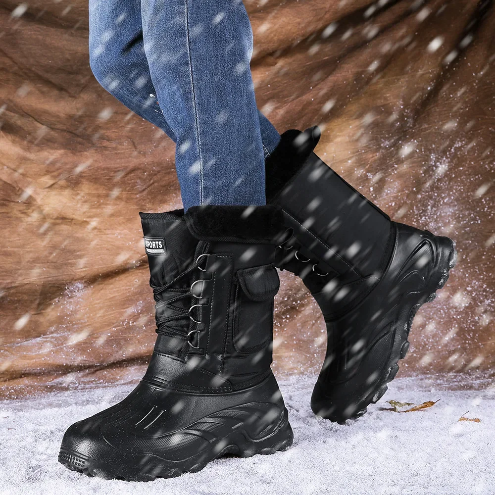Men Winter Snow Boots Outdoor  - Fishing Boots ulasan dan harga